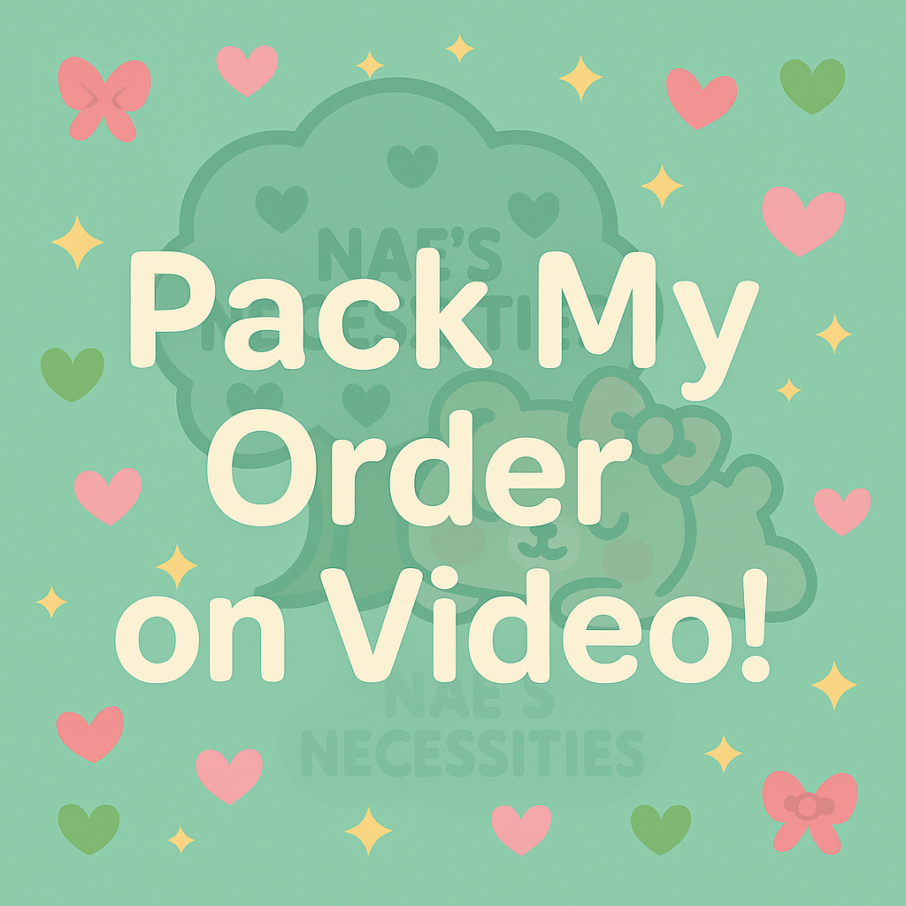 🎥 Pack My Order on Video!